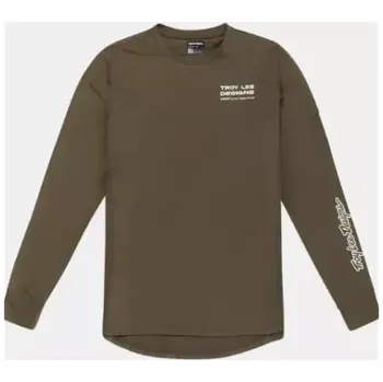 Cyklistické oblečení Troy Lee Designs Ruckus Ride Tee Factory pánský dres dlouhý rukáv Caper vel. M