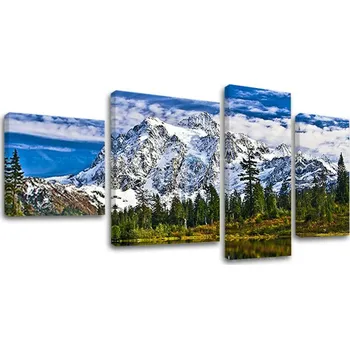 Obraz 4dílná nástěnná malba KRAJINY KR011E40