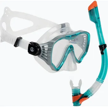 Potápěčská maska Šnorchlovací sada AQUASTIC Jetty maska + šnorchl modrá