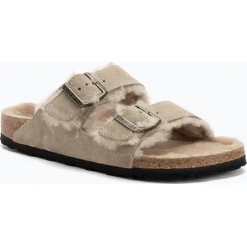 Dámské sandále Nazouváky BIRKENSTOCK Arizona Shearling SL Narrow taupe