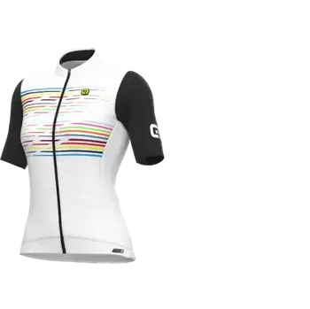 cyklistický dres Alé PR-S Logo dámský dres krátký rukáv White vel.S