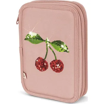 Penál Konges Slojd Dvoupatrový penál Mahogany Rose Konges Sløjd Clover Pencil Case