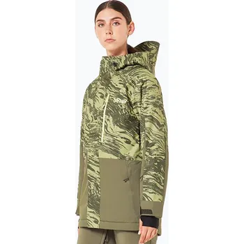 Dámská snowboardová bunda Oakley TNP TBT Insulated duality swirl dbl green