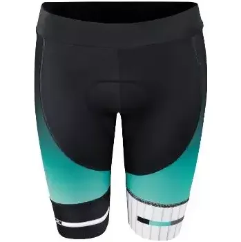 Cyklistické kalhoty Force Dash Lady dámské kraťasy s vložkou tyrkysová vel. XS