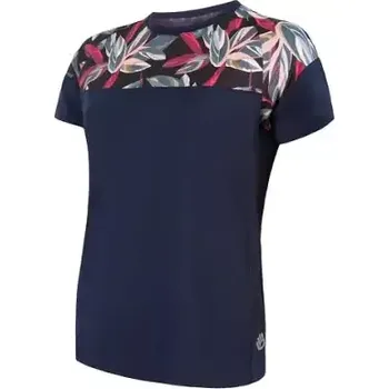 cyklistický dres Sensor Helium dámský dres krátký rukáv Blue/Leaves vel. M