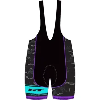 Cyklistické kalhoty GT Race kraťasy dámské s laclem purple/blue 2016 vel. XL