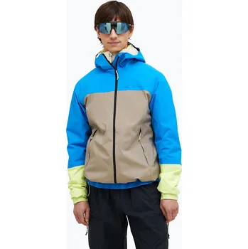 Pánská větrovka Pánská bunda do deště Peak Performance Trail Hipe Shell brilliant blue/beige/ sunny