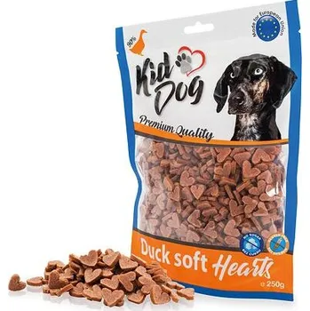 Pamlsek pro psa KIDDOG kachní srdíčka - tréninkové kousky 250 g