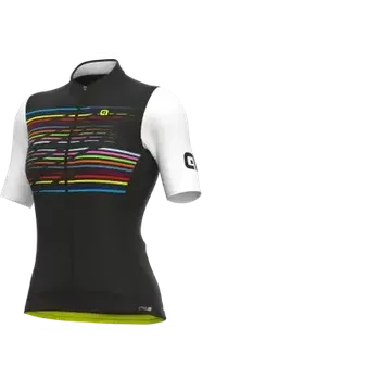 cyklistický dres Alé PR-S Logo dámský dres krátký rukáv Black vel. M
