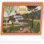 Stolní kalendář 2026 NOTIQUE - Josef Lada, 16,5 x 13 cm