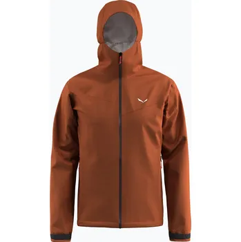 Pánská bunda Dámská bunda do deště Salewa Puez Aqua 4 PTX 2.5L bombay brown/0910