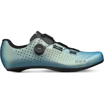 Pánské cyklistické tretry Fizik Tempo Decos Carbon Iridiscent silniční pánské tretry Black/Light Blue vel. 45