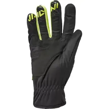 Cyklistické rukavice Silvini Ortles pánské zimní rukavice black/neon vel. L