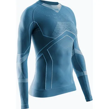 Dámské termo tričko longsleeve X-Bionic Energy Accumulator Light Shirt mineral blue / arctic white