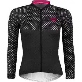 Sport Force Points dámský dres dlouhý rukáv černá/růžová vel. XS