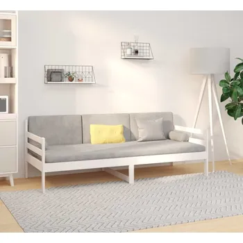 Postel vidaXL Válenda 90 x 190 cm masivní borové dřevo [814641] Barva: Bílá