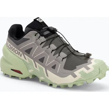 Dámská běžecká obuv Dámské běžecké boty Salomon Speedcross 6 castlerock/vanilla ice/smoke green