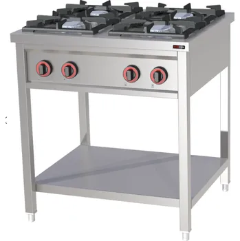 Sporák RM GASTRO Sporák plynový SPF 80 G 4 zóny RedFox
