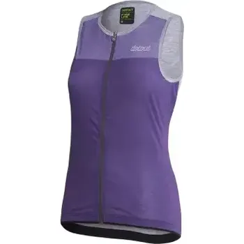 cyklistický dres Dotout Glory dámský dres bez rukávů Violet/Melange Light Grey vel. S