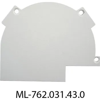 LED osvětlení MCLED Koncovka bez otvoru pro AJ, pravá, bílá barva, 1ks