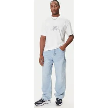 Pánská móda HUGO T-Shirt Duarms 50542817 Bílá Oversize M