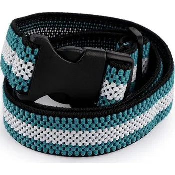 Opasek Dětský pásek pružný šíře 2,5 cm - 1 tyrkys