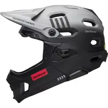 Cyklistická přilba Bell Super DH Spherical přilba Mat Gray/Black Fasthouse vel. L (58–62 cm)