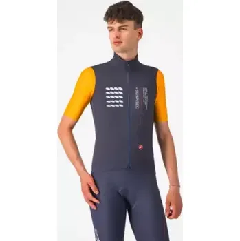 Cyklistická vesta Castelli Espresso R-A/D pánská vesta Smoky Gray vel. M