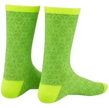 Dámské ponožky Supacaz Asanoha dámské ponožky Neon Yellow/ Neon Green vel. L/XL
