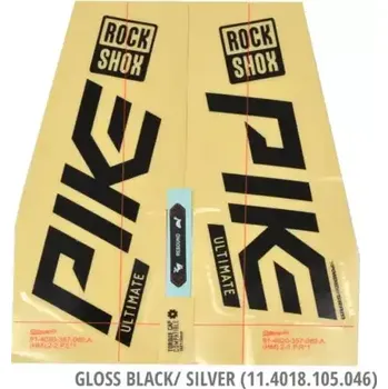 Vidlice na kolo Rock Shox Decal Pike Ultimate 27,5"/29" 2021 gloss black for silver