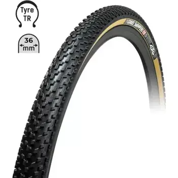 Plášť na kolo Tufo Swampero TR 700x36C gravel plášť kevlar černá/béžová