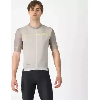 cyklistický dres Castelli Unlimited Endurance 2 pánský dres krátký rukáv Silver Moon/Dark Silver Moon vel. M