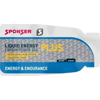 Sponser Liquid Energy Plus energetický gel s kofeinem neutral 35 g