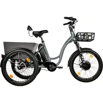 Elektrokolo Leader Fox Curtis elektrotříkolka stříbrná