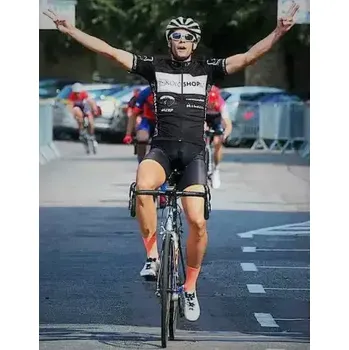 cyklistický dres Atex at24 Profi cyklo dres Koloshop černá/bílá vel. XS