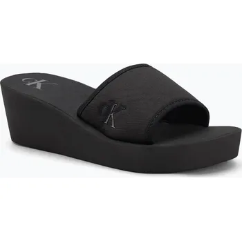 Dámská obuv Dámské nazouváky Calvin Klein YW0YW01725 Beach Wedge Slide Canvas triple black