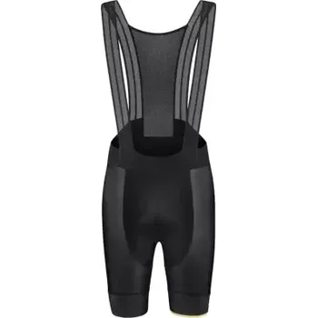 Cyklistické kalhoty Force Gold pánské kraťasy s laclem a vložkou černá/zlatá vel. XS