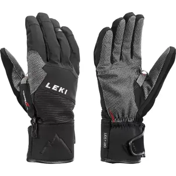 Rukavice Leki Tour Evolution V touringové rukavice black/chrome/red vel. 10,5