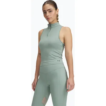 Dámské oblečení Dámské tréninkové tílko Under Armour Vanish Elite Vent Tank silica green/iridescent