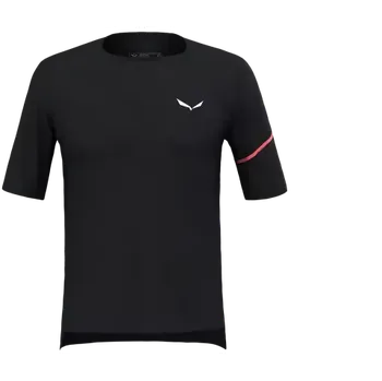 Pánské tričko Salewa Vento AM pánské triko krátký rukáv Black Out vel. 48/M