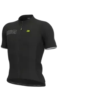 cyklistický dres Alé Solid Colour Block pánský dres krátký rukáv Black vel. M