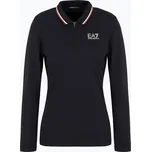 Dámské tričko longsleeve EA7 Emporio Armani Golf Pro Polo black