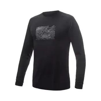 Sensor Merino Air PT Locate pánské triko dlouhý rukáv černá vel. XL
