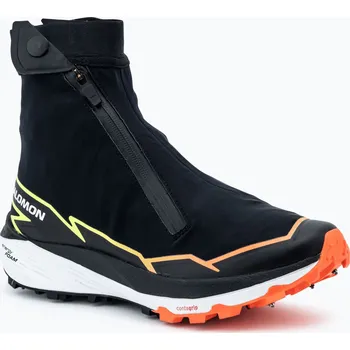 Pánská běžecká obuv Pánské běžecké boty Salomon Winter Cross Spike black/fiery coral/safety yellow