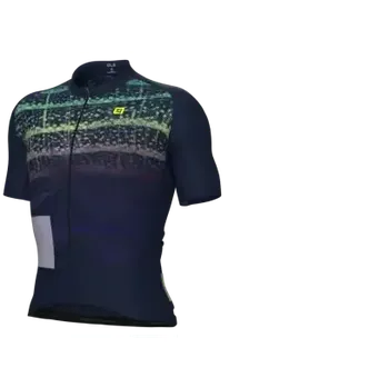 cyklistický dres Alé Off Road Gravel pánský cyklistický dres krátký rukáv Blue vel. M