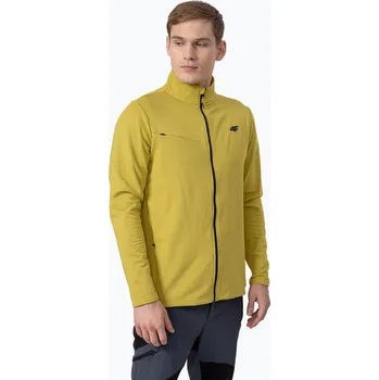 Pánská mikina Pánská fleecová mikina 4F žlutá H4Z22-PLM013