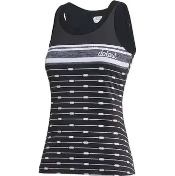 cyklistický dres Dotout Touch W dámský dres bez rukávu černá vel. S