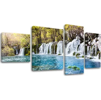 Obraz 4dílná nástěnná malba KRAJINY KR023E40