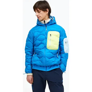 Pánská péřová bunda Peak Performance Helium Utility brilliant blue/cloud/sunny adventur
