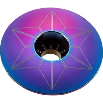 Hlavové složení Supacaz Star Capz Anodized zátka hlavového složení Oil Slick